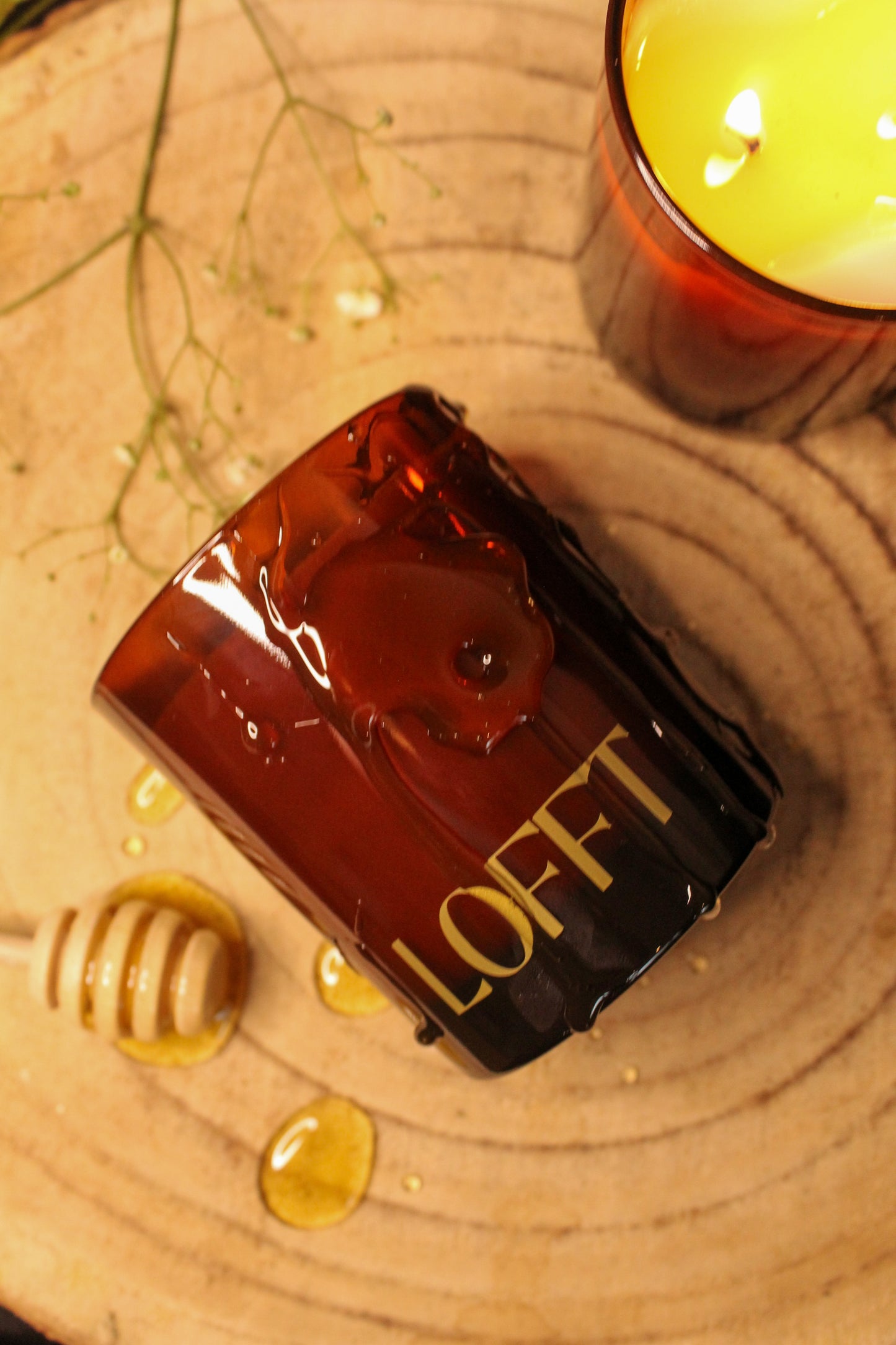 Large Luxury Candle - Dark Honey